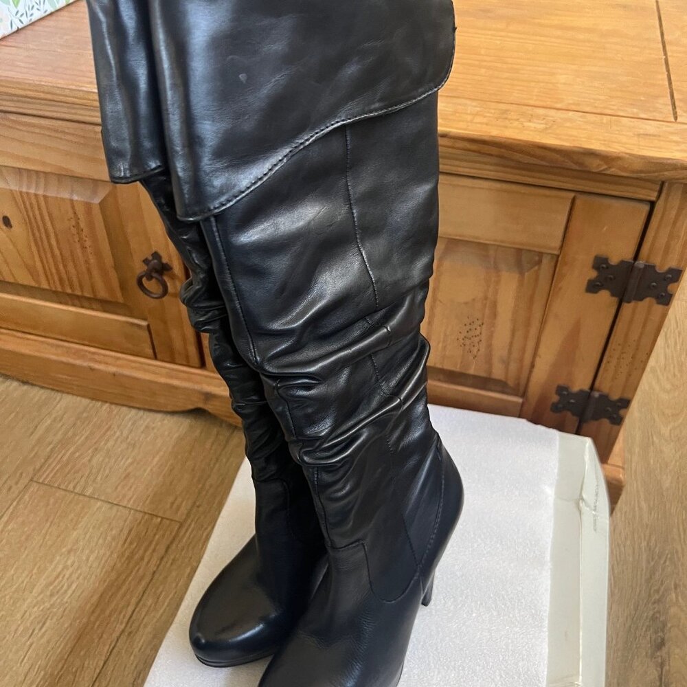JESSICA SIMPSON KNEE HIGH BLACK BOOTS SIZE - Picture 6 of 16